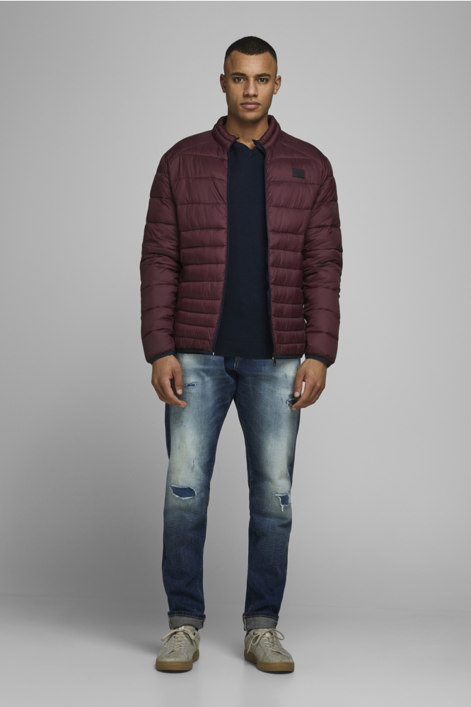 JJEBASIC KNIT V-NECK NOOS 12137194 Navy Blazer